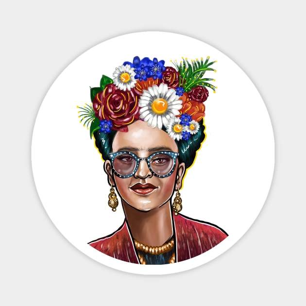 Frida Cosplay Magnet by commuteartist